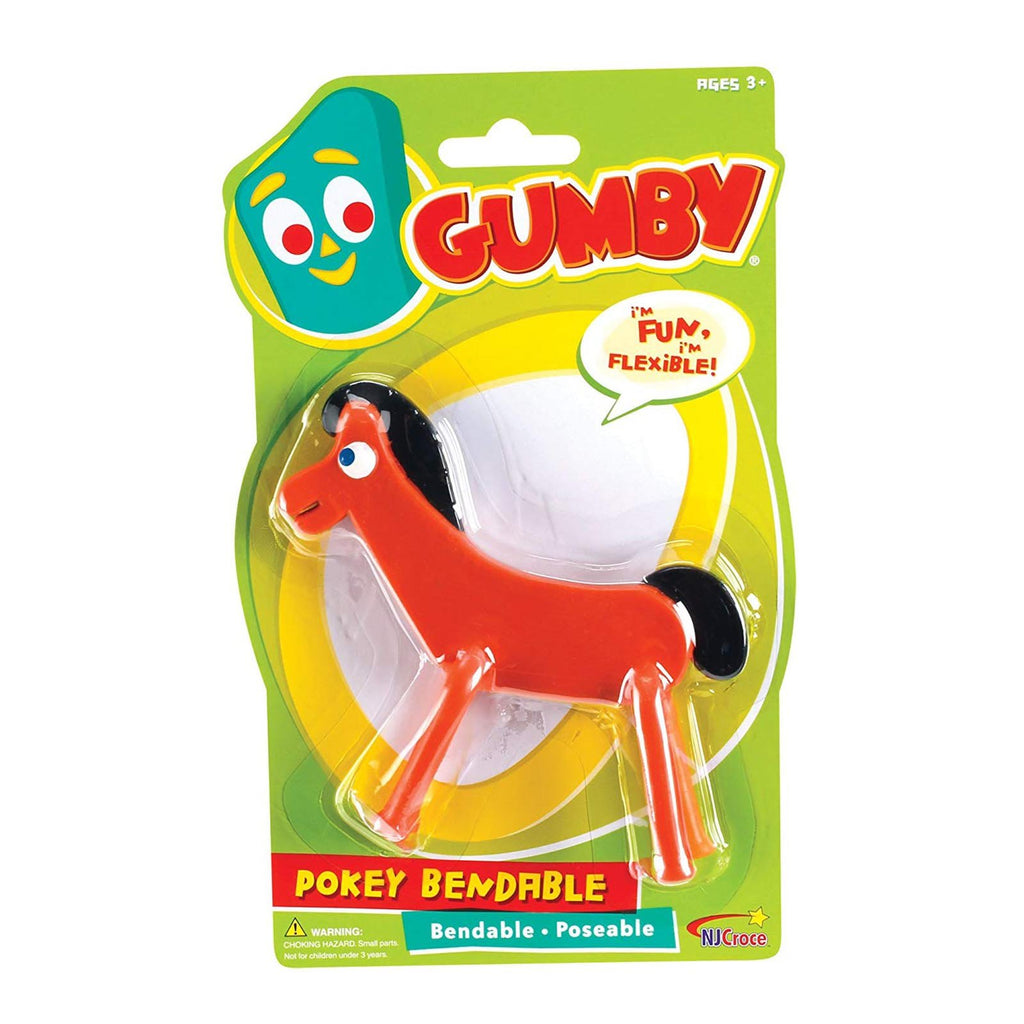 NJ Croce Gumby Pokey Bendable 4 Inch Figure