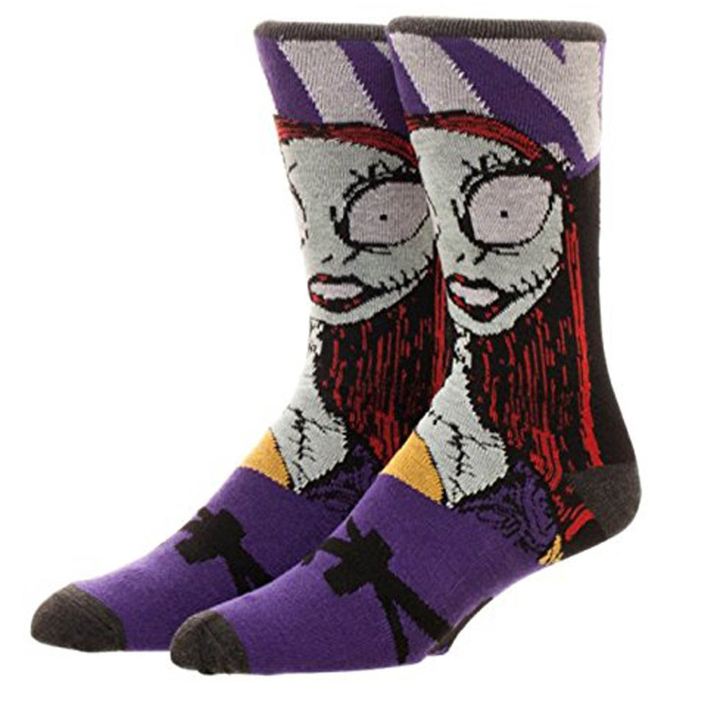 Nightmare Before Christmas Jack And Sally 1 Pair Of Reversible Socks