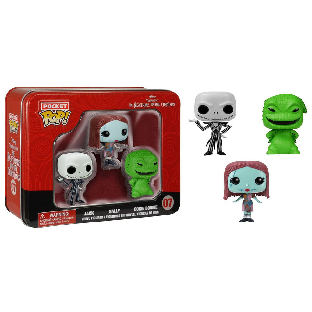 Nightmare Before Christmas Pocket POP 3 Pack Vinyl Figures - Radar Toys