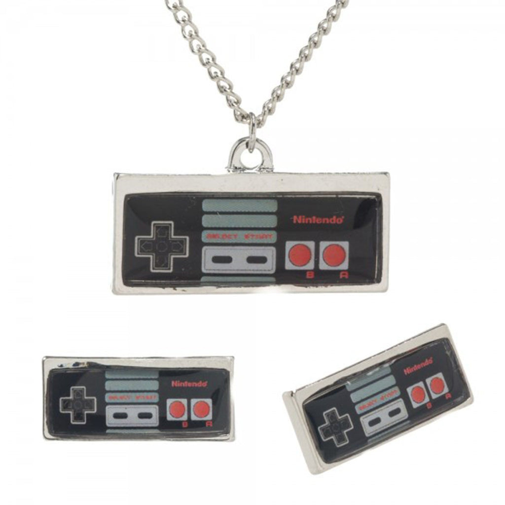 Nintendo Controller Necklace and Earring Jewelry Set - Radar Toys
