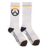 Overwatch Athletic White Logo 1 Pair Of Crew Socks - Radar Toys