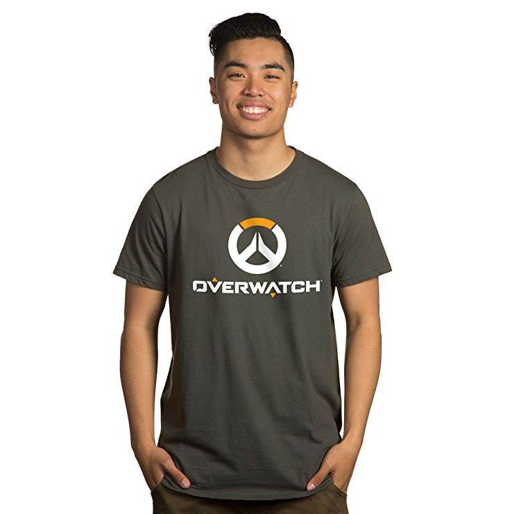Overwatch Full Logo Charcoal Premium Tee Shirt