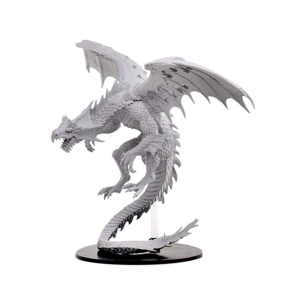 Pathfinder Battles Unpainted Gargantuan White Dragon Mini Radar Toys