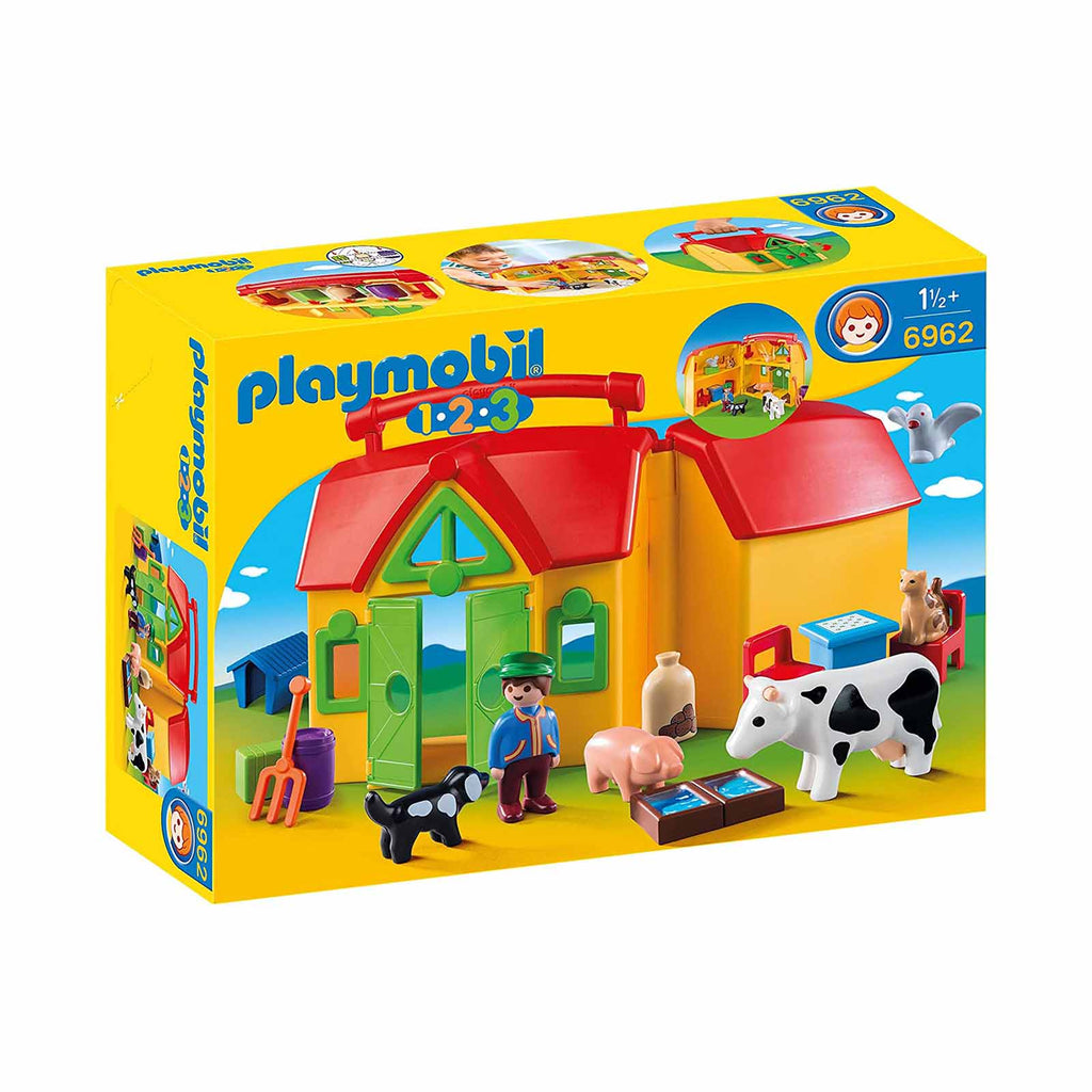 Playmobil 123 My Take Along Farm Building Set 6962