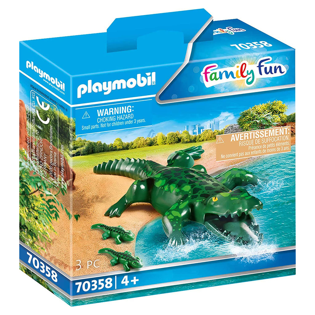 Playmobil Alligator With Babies Set 70358