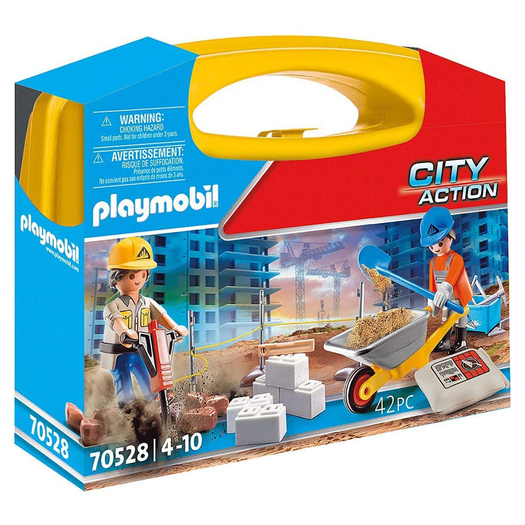 Playmobil City Action Construction Site Carry Case 70528 - Radar Toys
