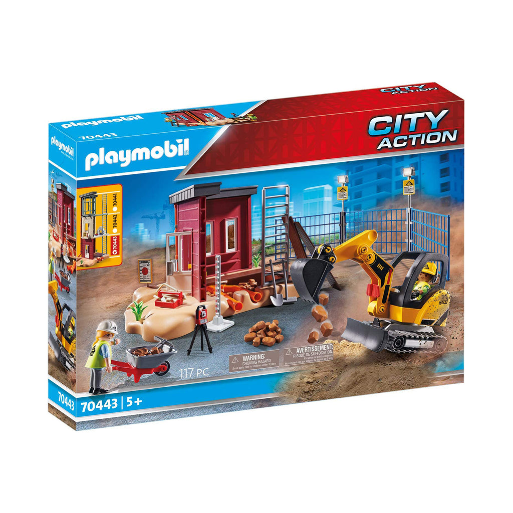 Playmobil City Action Mini Excavator Building Set 70443