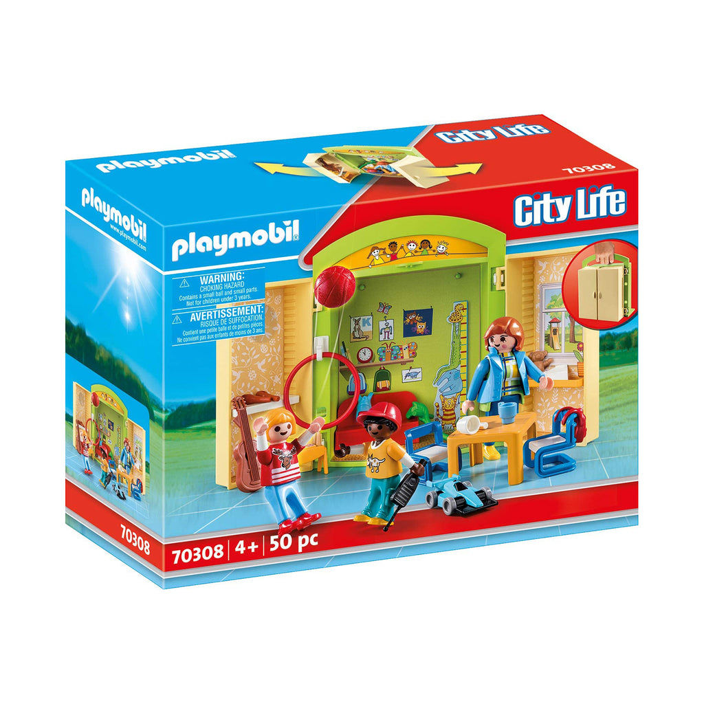 Playmobil City Life Preschool Play Box Building Set 70308 - Radar Toys