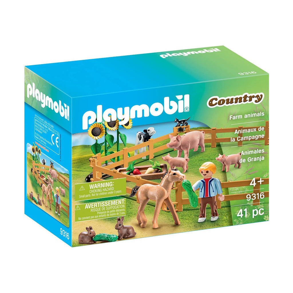 Playmobil Country Farm Animals Building Set 9316