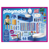 Playmobil Dollhouse Bathroom With Tub Building Set 70211 - Radar Toys