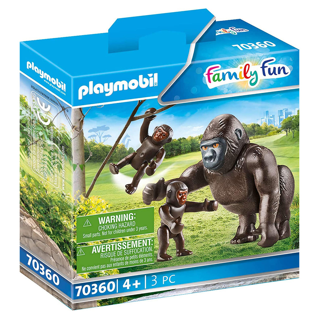 Playmobil Gorilla With Babies Set 70360