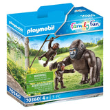 Playmobil Gorilla With Babies Set 70360 - Radar Toys