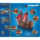 Playmobil Pirates Skull Pirate Ship Building Set 70411 - Radar Toys