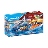 Playmobil Rescue Action Shark Attack Rescue Building Set 70489 - Radar Toys