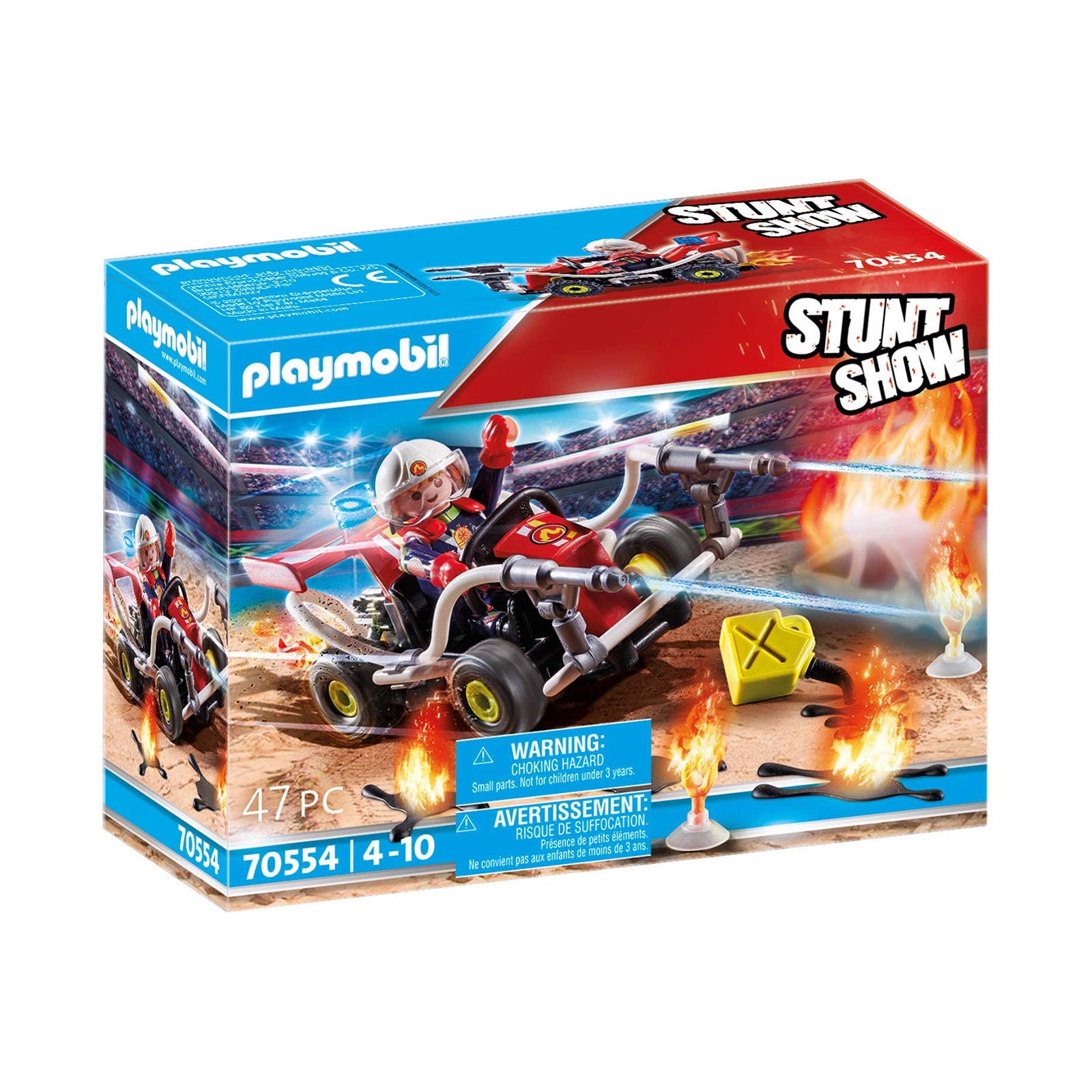 Playmobil Stunt Show Fire Quad Building Set 70554