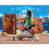 Playmobil Stunt Show Motocross with Fiery Wall 70553 - Radar Toys
