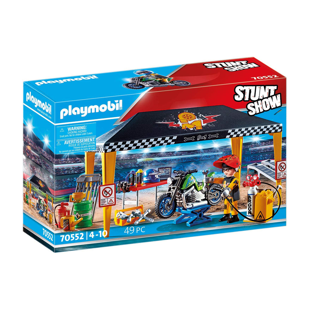 Playmobil Stunt Show Service Tent Building Set 70552 - Radar Toys