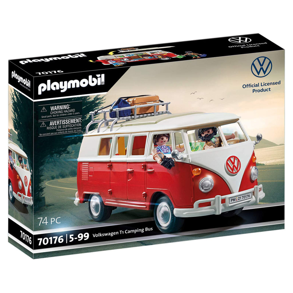 Playmobil Volkswagon T1 Camping Bus Building Set 70176 - Radar Toys