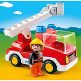 Playmobil 123 Ladder Unit Fire Truck Building Set 6967 - Radar Toys