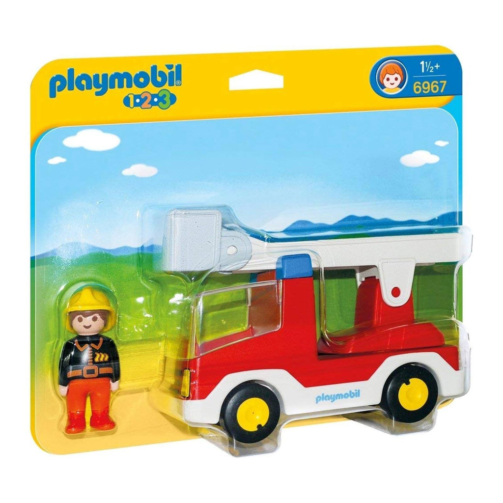 Playmobil 123 Ladder Unit Fire Truck Building Set 6967