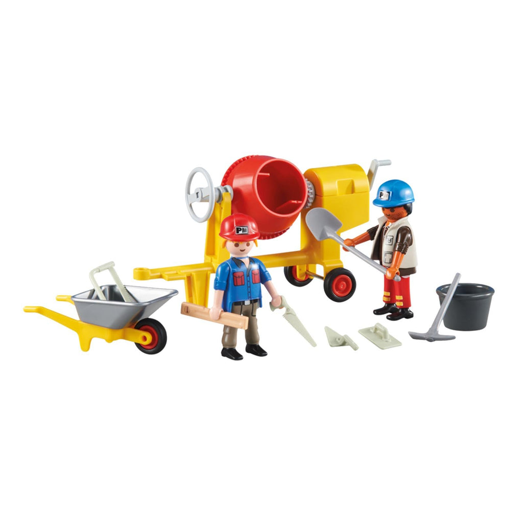 Playmobil 2 Construction Workers Building Set 6339 - Radar Toys