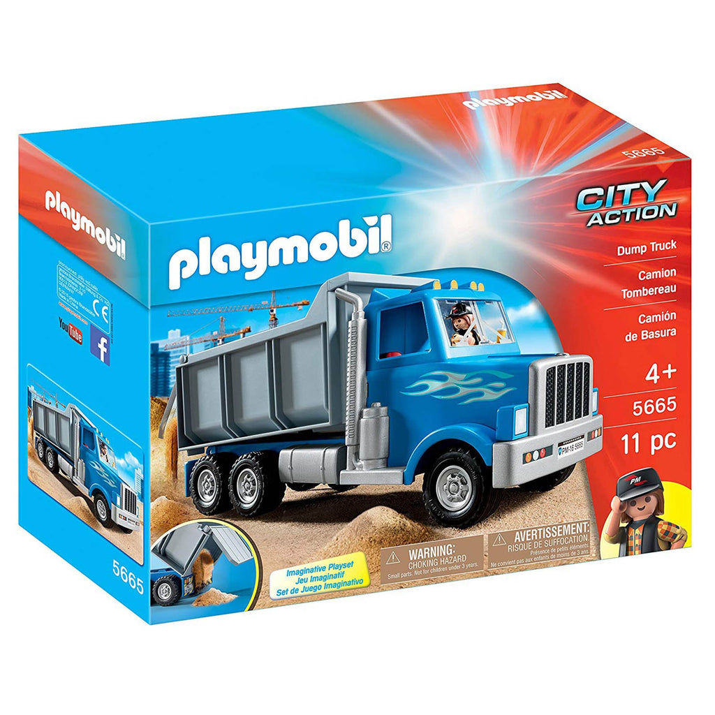 Playmobil City Action Dump Truck Building Set 5665