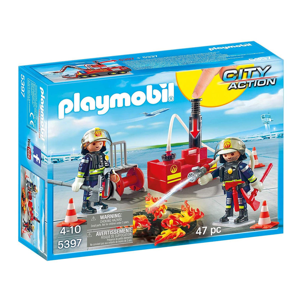 Playmobil City Action Fire Fighting Operation With Pump Building Set 5397