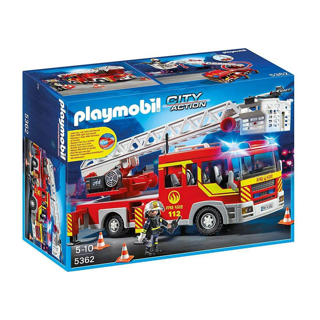 Playmobil City Action Ladder Unit With Lights Sounds Building Set 5362