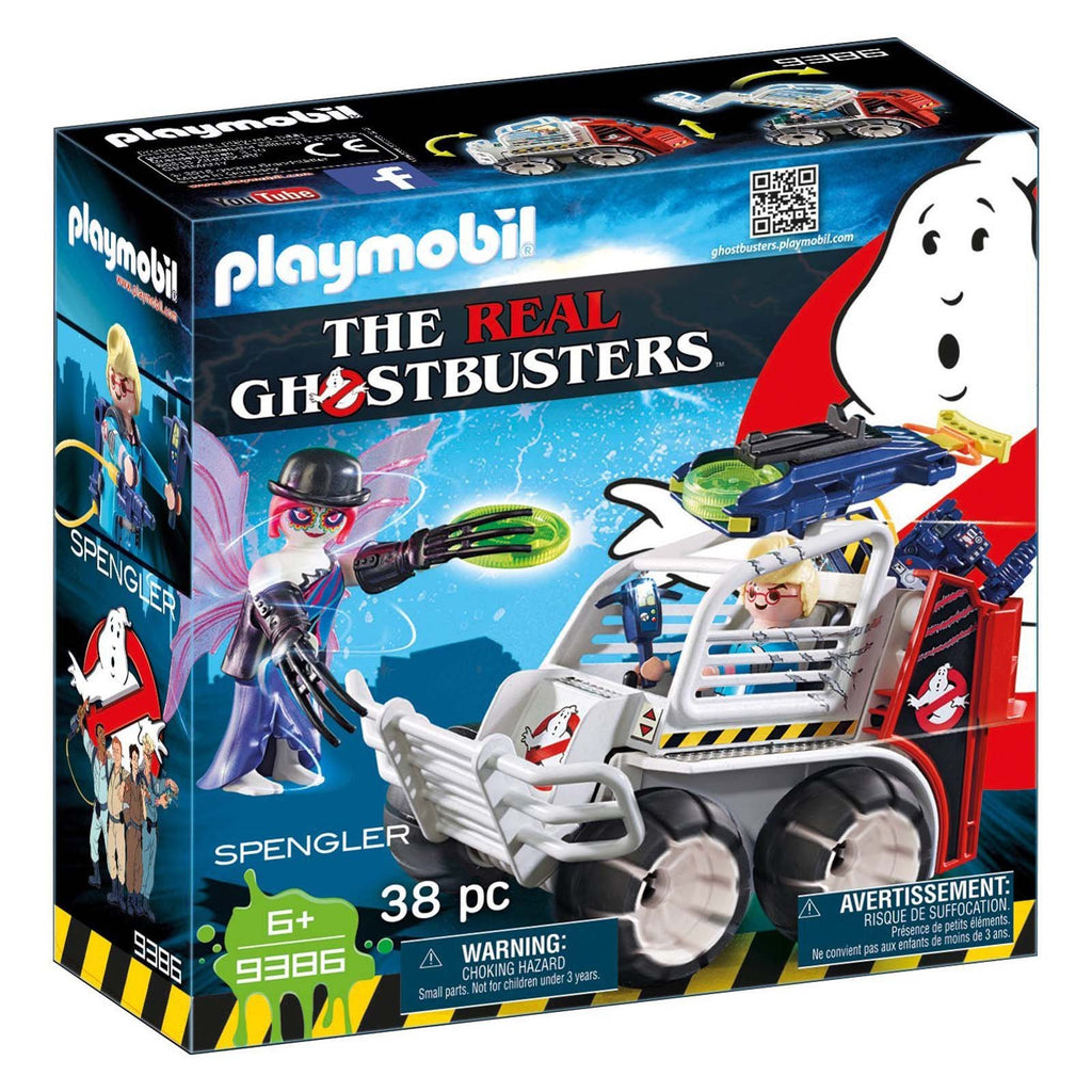 Playmobil Ghostbusters Spengler With Cage Car Building Set 9386