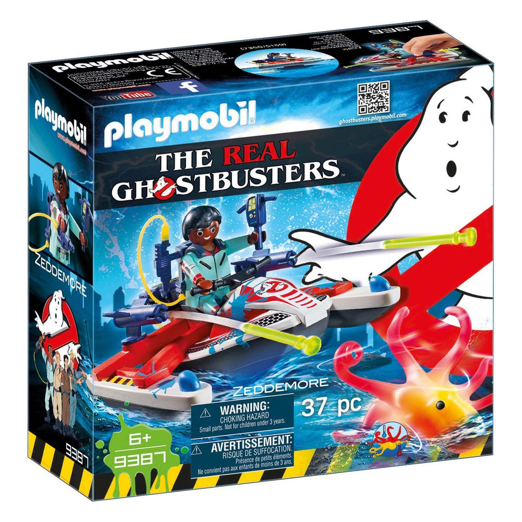 Playmobil Ghostbusters Zeddemore With Aqua Scooter Building Set 9387