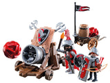 Playmobil Knights Hawk Knights' Battle Cannon Building Set 6038 - Radar Toys
