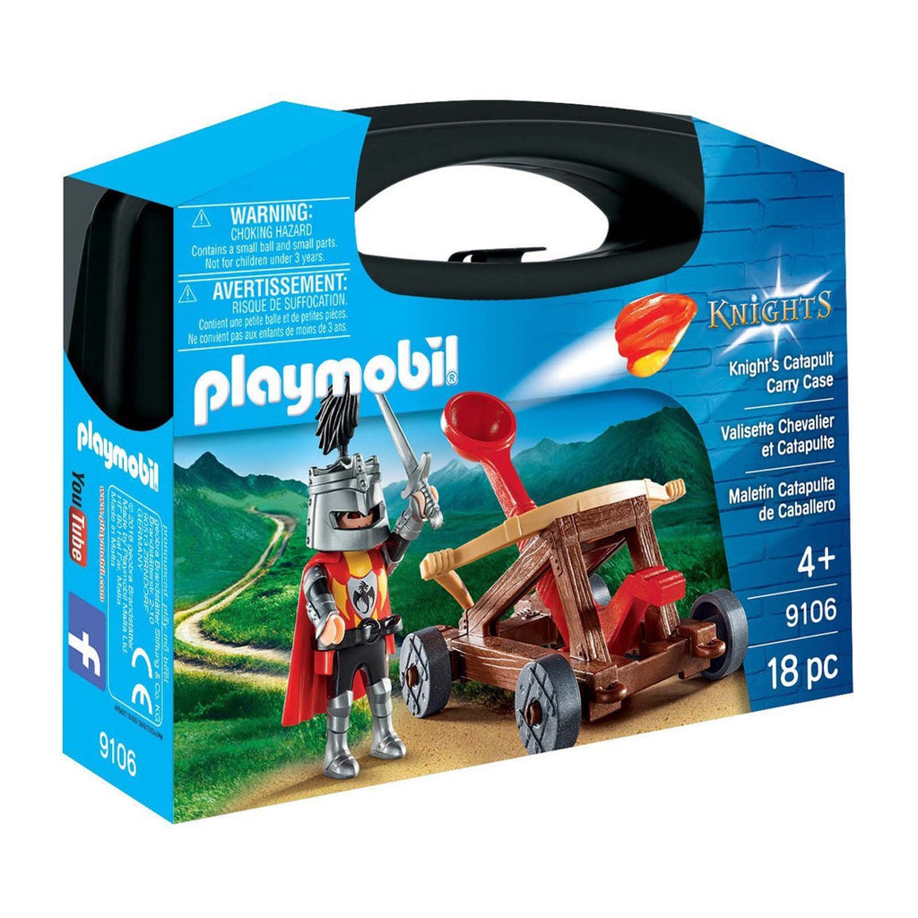 Playmobil Knights Knight's Catapult Carry Case Building Set 9106 - Radar Toys