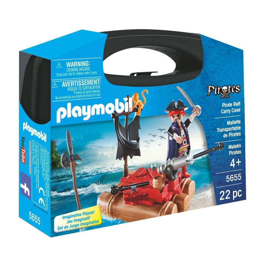 Playmobil Pirates Pirate Raft Carry Case Building Set 5655 - Radar Toys