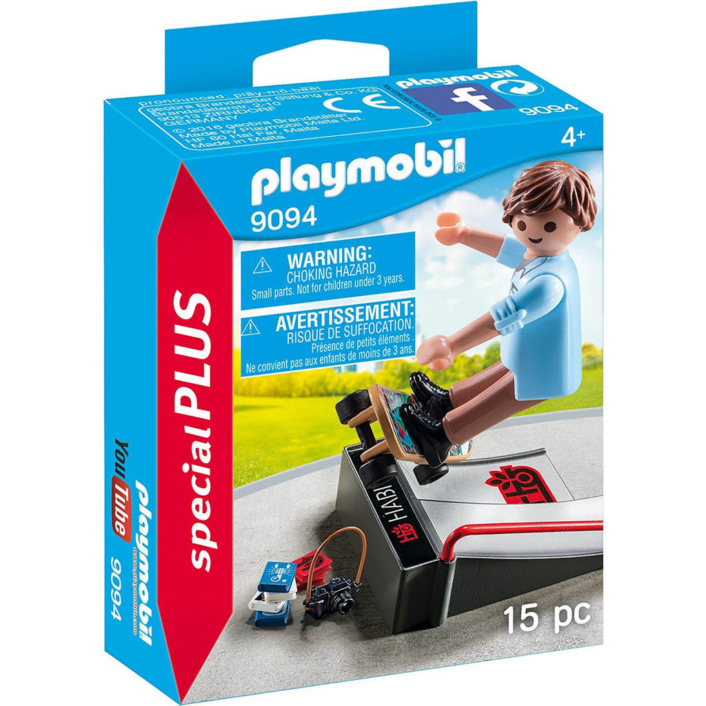 Playmobil Skateboard With Ramp Building Set 9094