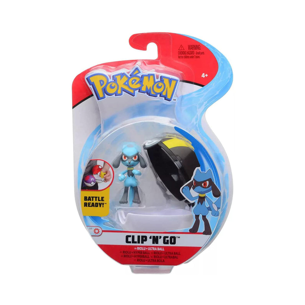 Pokemon Clip 'N' Go Riolu And Ultra Ball Figure Pack