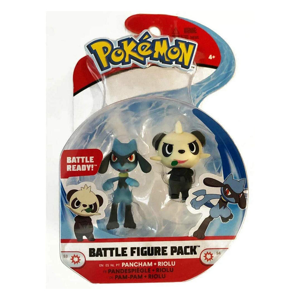 Pokemon Pancham And Riolu Battle Figure Pack
