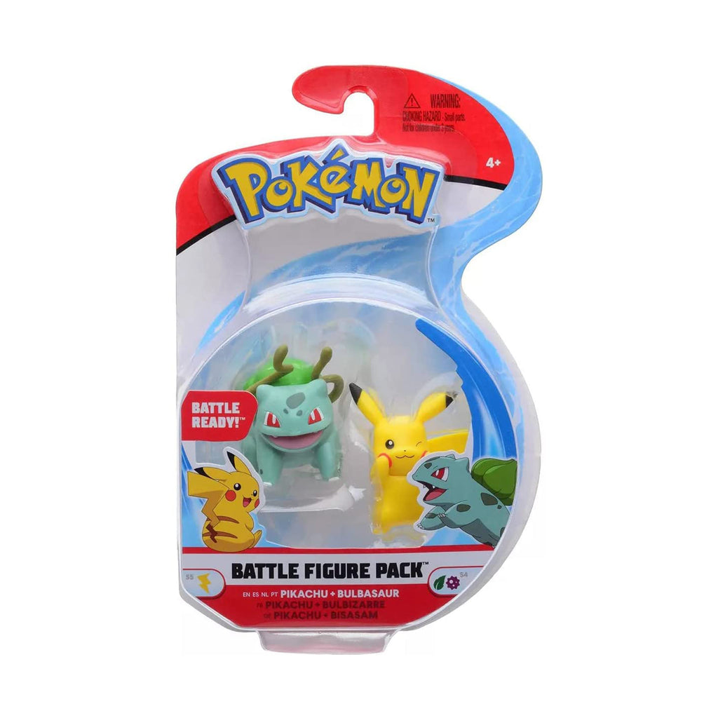 Pokemon Pikachu And Bulbasaur Battle Figure Pack