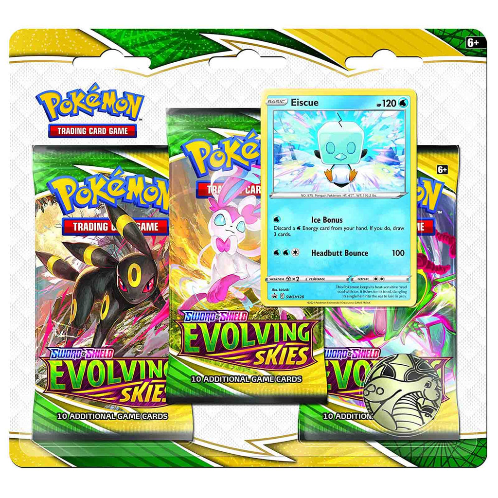 Pokemon Sword And Shield Evolving Skies 3 Pack Set