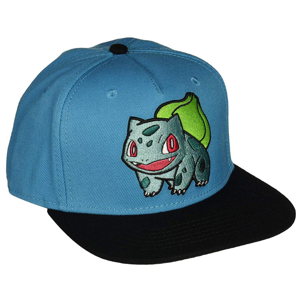 Pokemon Bulbasaur Blue Black Snapback Hat