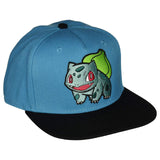 Pokemon Bulbasaur Blue Black Snapback Hat - Radar Toys