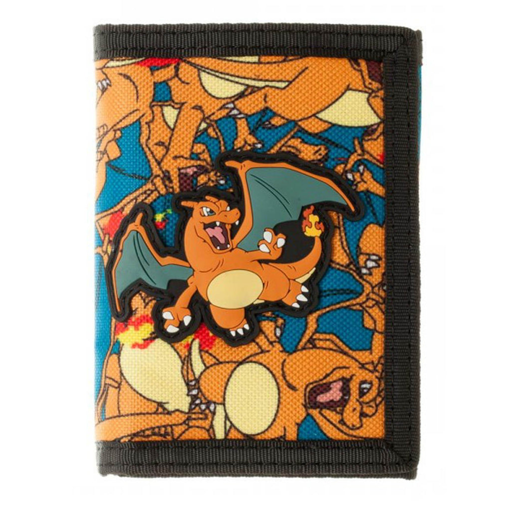 Pokemon Charizard Tri-Fold Velcro Wallet
