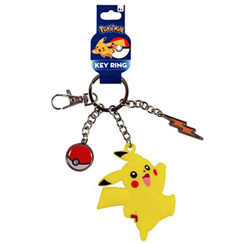 Pokemon Pikachu Running Rubber Keychain