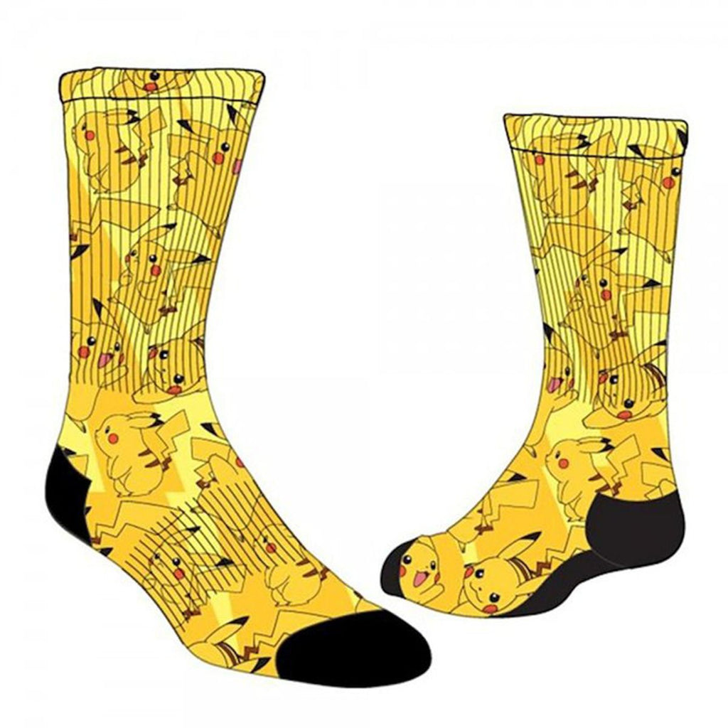 Pokemon Pikachu Sublimated Crew Socks