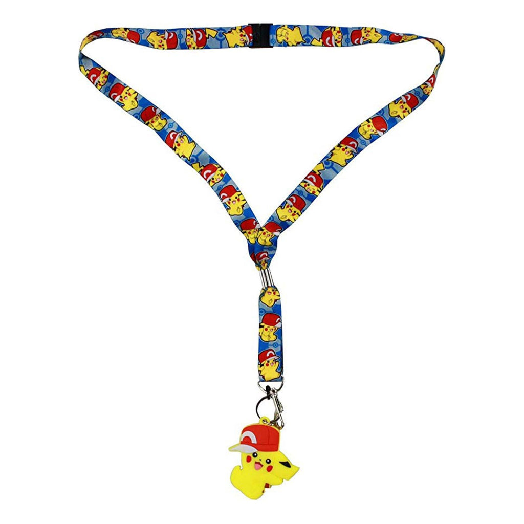 Pokemon Pikachu With Hat Rubber Lanyard