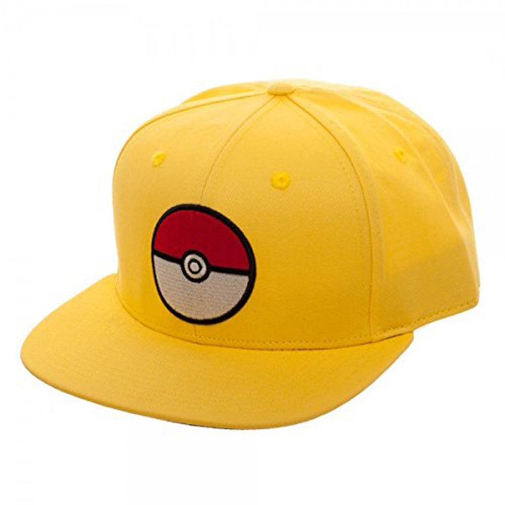 Pokemon Pokeball Yellow Snapback Hat