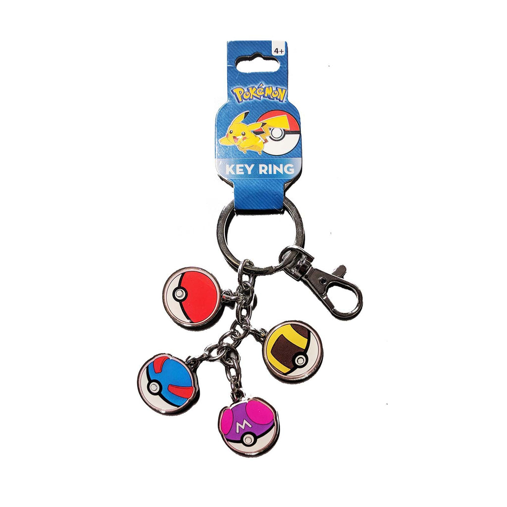 Pokemon Pokeballs Mutli Themed Metal Keychain