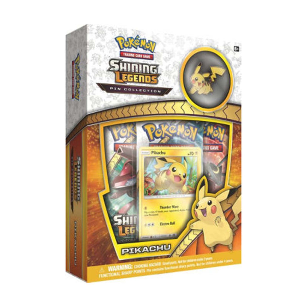 Pokemon Shining Legends Pikachu Pin Collection Trading Card Game