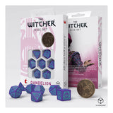 Q-Workshop The Witcher Dandelion Half A Century Of Poetry 7 Piece Dice Set With Coin - Radar Toys