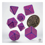 Q-Workshop The Witcher Dandelion The Conqueror Of Hearts 7 Piece Dice Set With Coin - Radar Toys