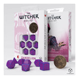 Q-Workshop The Witcher Dandelion The Conqueror Of Hearts 7 Piece Dice Set With Coin - Radar Toys